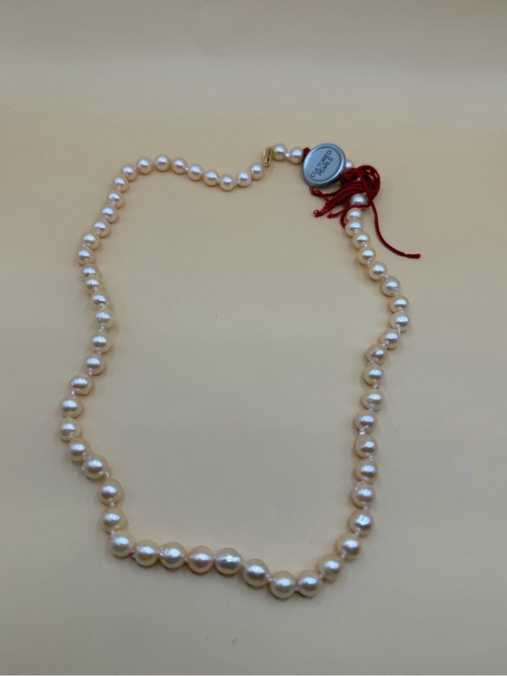14k Yellow Gold Clasp Culture Japanese Akoya Pearl 20”.